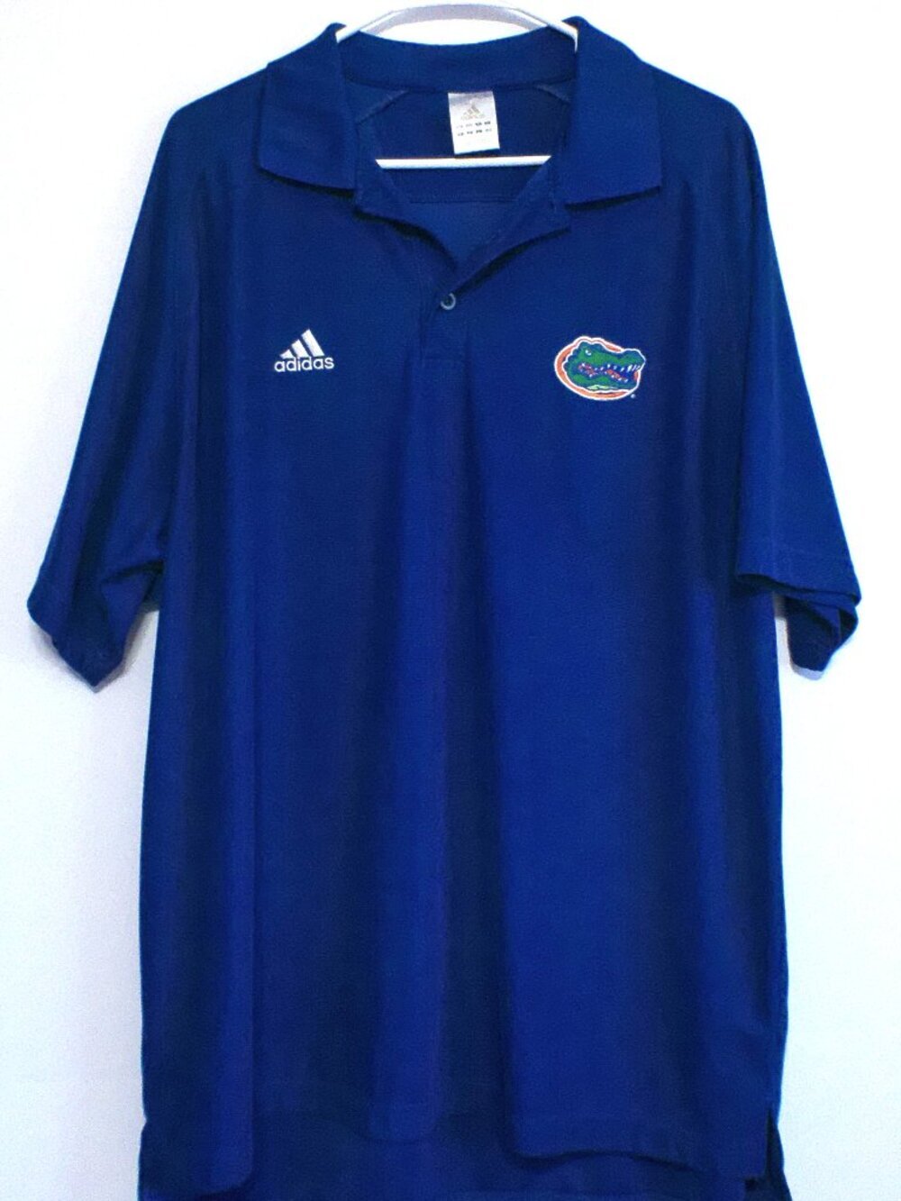 Adidas Florida Gators Polo Shirt Mens XL Blue NCAA Performance Golf Athletic